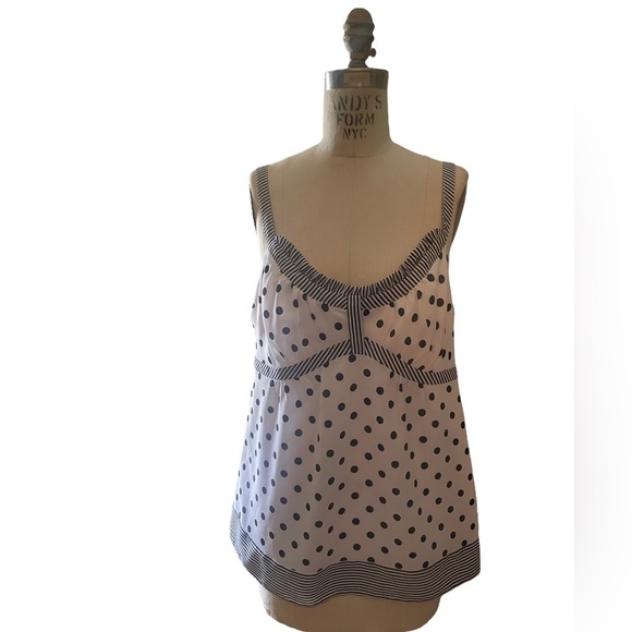 Ann Taylor Tops - Ann Taylor Loft Sleeveless Polka Dot Blouse | Women’s Size 10